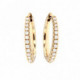 PENDIENTES ORO Y BRILLANTES 0.41 QT