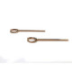 PENDIENTES ORO ROSA Y BRILLANTES 0.50 QT