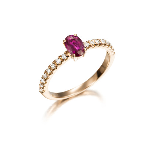 ANILLO O/R BTES 0.16 QT Y RUBI 0.50 QT