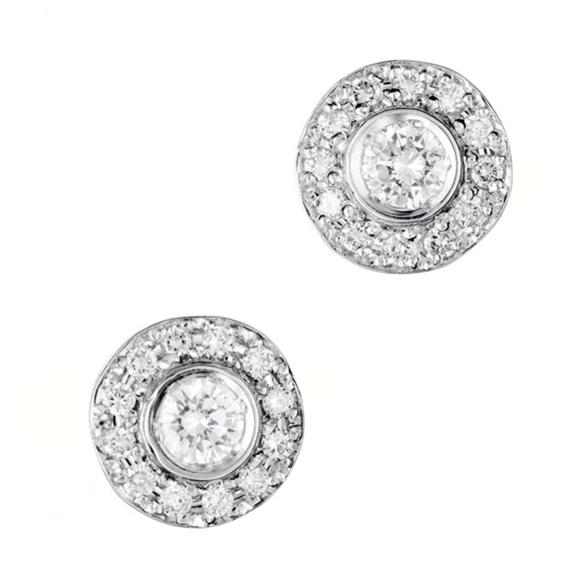 PENDIENTES DE BRILLANTES 0.60 QT