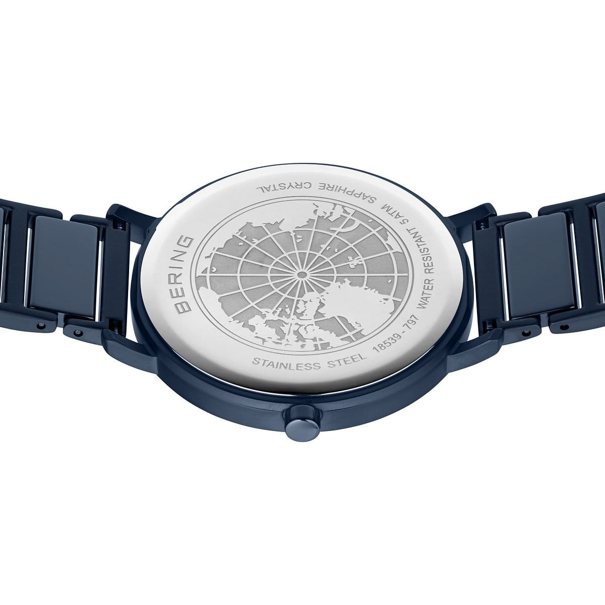 RELOJ CERAMICO AZUL 39 MM BERING