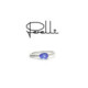 ANILLO O/B BTES 0.07 Y TANZANITA 0.56 QT