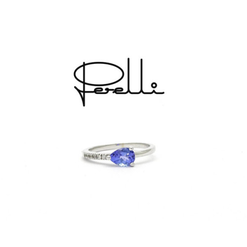 ANILLO O/B BTES 0.07 Y TANZANITA 0.56 QT