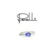 ANILLO O/B BTES 0.07 Y CIANITA 0.94 QT