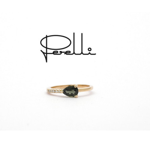 ANILLO O/ROSA BTES 0.07 Y T. VERDES 0.72