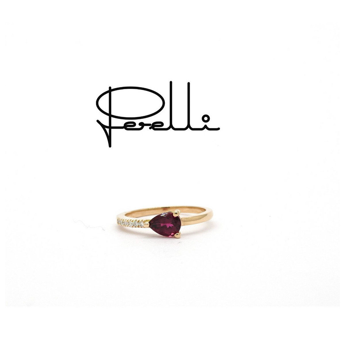 ANILLO O/ROSA BTES 0.07 Y RUBELITA 0.74