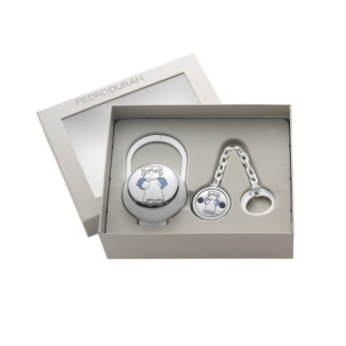 SET QUERUBIN AZUL (PORTACHUPETE+PINZA)