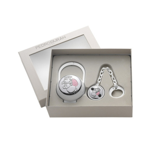 SET QUERUBIN ROSA (PORTACHUPETE+PINZA)