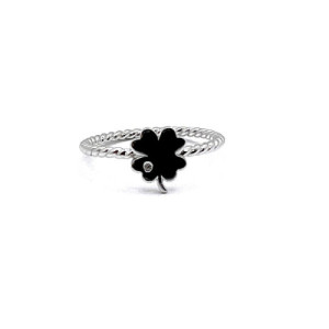 ANILLO PLATA TREBOL