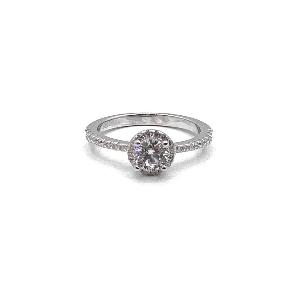 SOLITARIO PLATA Y CIRCONITAS