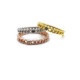 ANILLO PLATA ESLABONES FINOS Y CIRC. - (DISPONIBLE TRES COLORES)