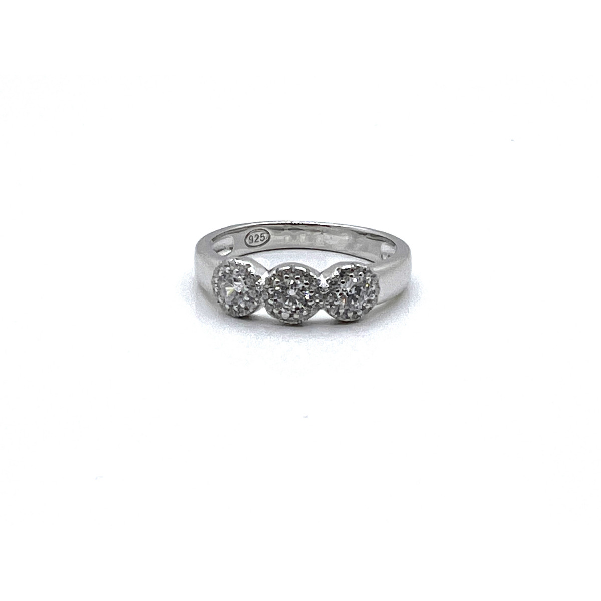 ANILLO PLATA Y CIRCONITAS