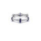 ANILLO PLATA ESMALTE BLANCO Y C. AZUL