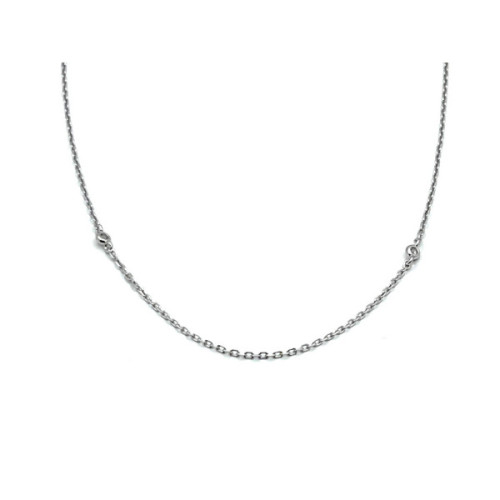 CHOKER PLATA Y CIRCONITAS (31+8 CM)