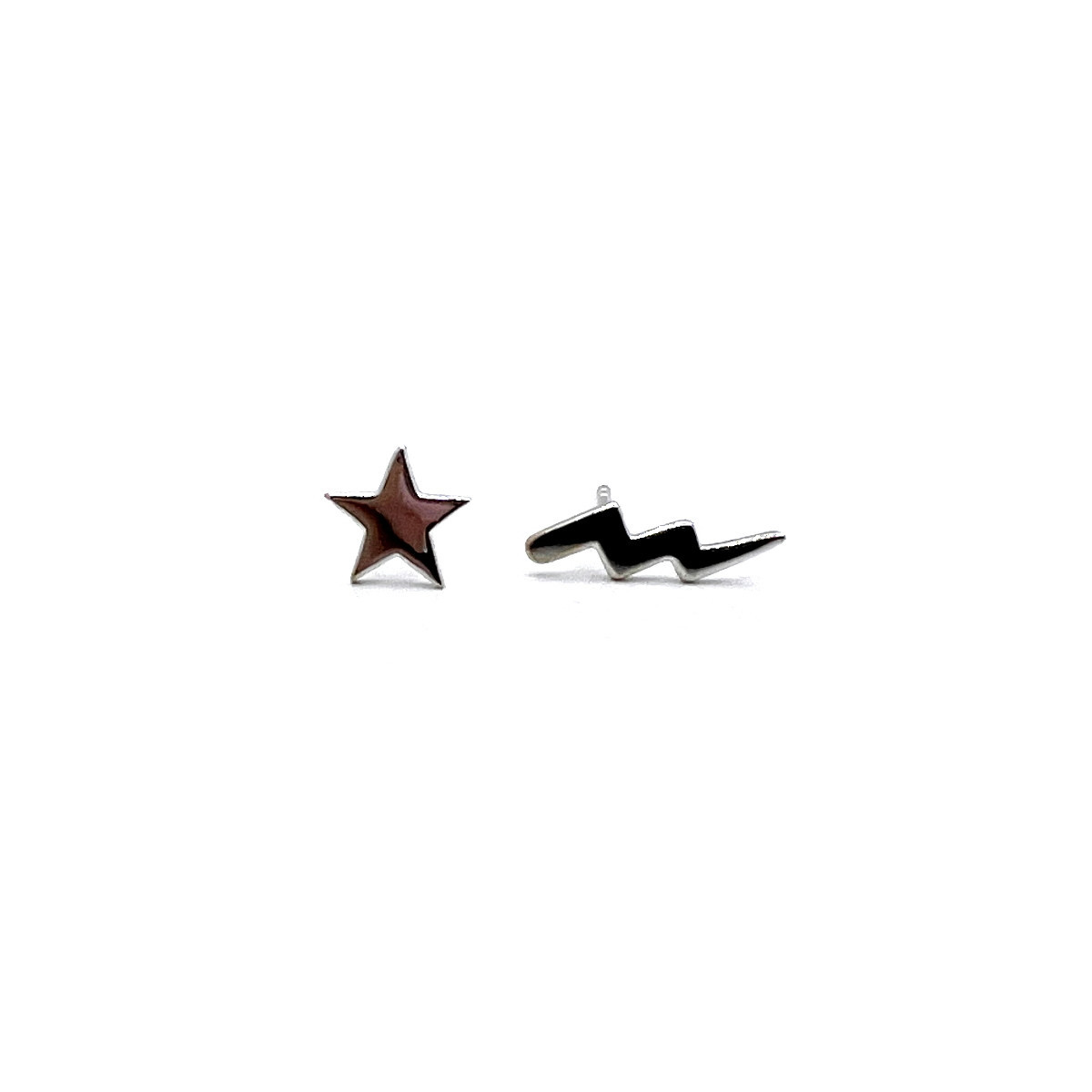 PENDIENTES PLATA ESTRELLA Y RATO