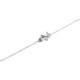 PULSERA MARIPOSAS PLATA Y CIRCONITAS