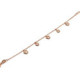 PULSERA MARIPOSA Y FLORES PLATA