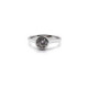 ANILLO CHATON PLATA Y CIRCONITAS