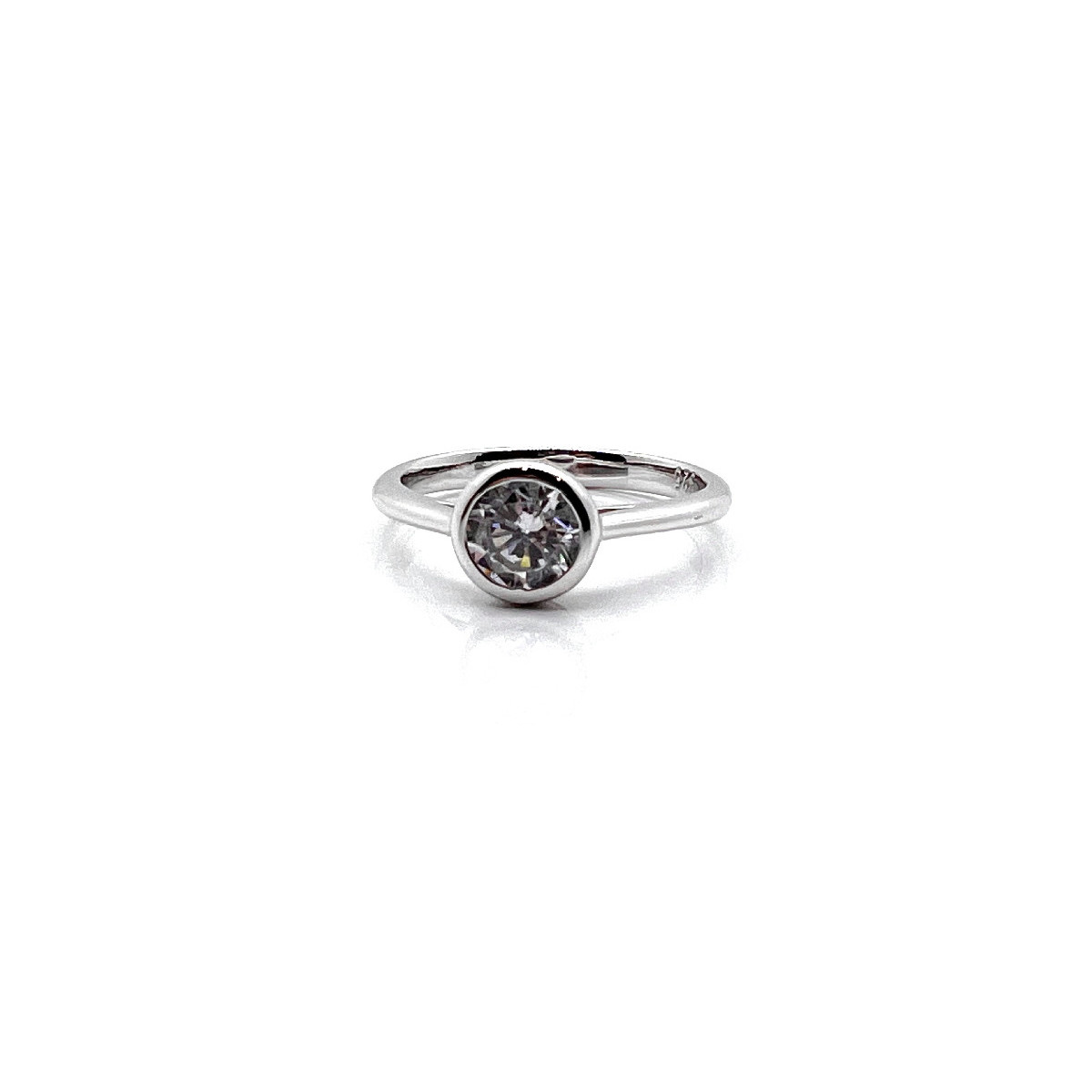 ANILLO CHATON PLATA Y CIRCONITAS