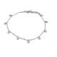 TOBILLERA CORAZONES PLATA Y CIRCONITAS