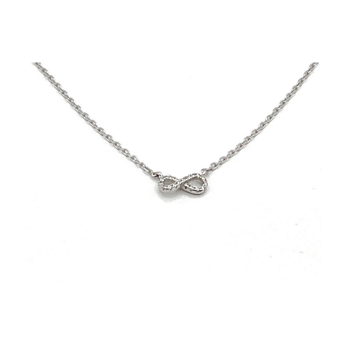 COLLAR INFINITO PLATA Y CIRCONITAS