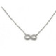 COLLAR INFINITO PLATA Y CIRCONITAS