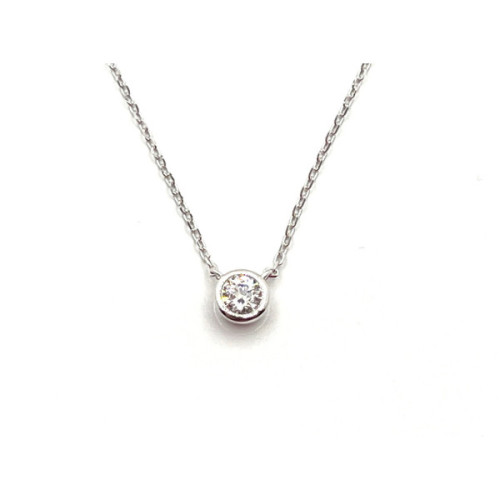 COLLAR CHATON PLATA CON CIRCONITA