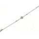 PULSERA ROSETON PLATA Y CIRCONITAS