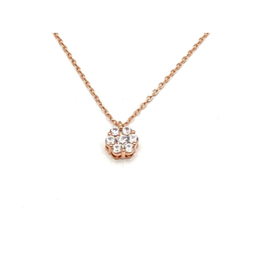 COLLAR ROSETON PLAYA Y CIRCONITAS