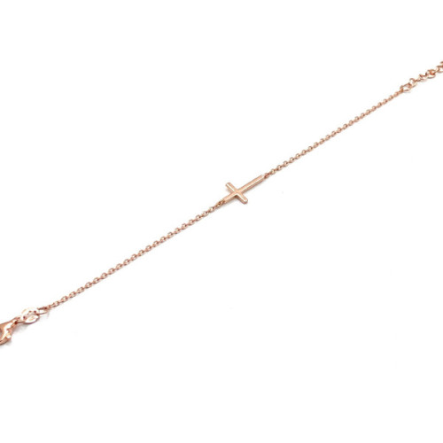 PULSERA CRUZ PLATA
