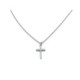 COLLAR CRUZ PLATA Y CIRCONITAS