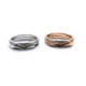 ANILLOS DOBLES PLATA Y CIRCONITAS