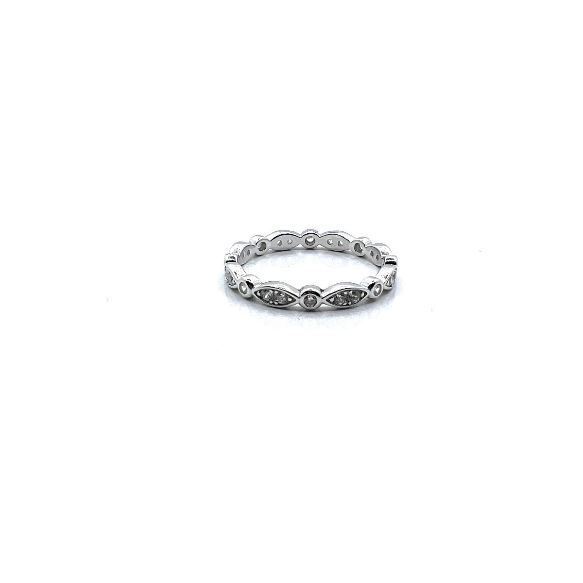 ANILLO PLATA Y CIRCONITAS