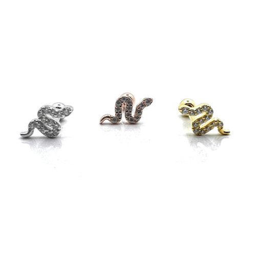 PIERCING DE PLATA Y CIRCONITAS