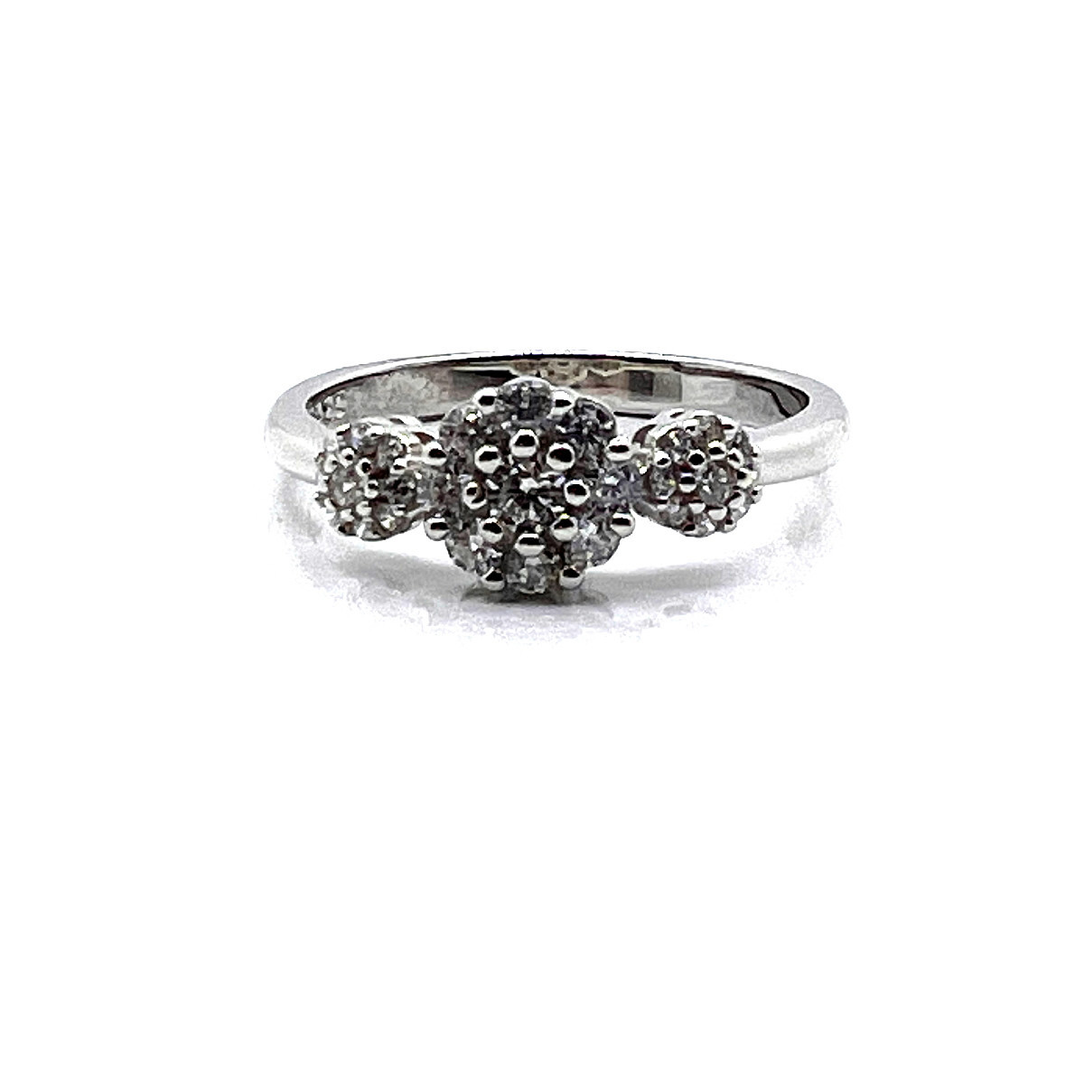 ANILLO PLATA Y CIRCONITAS