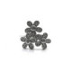 ANILLO FLORES PLATA Y CIRCONITAS