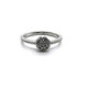 ANILLO ROSETON PLATA Y CIRCONITAS