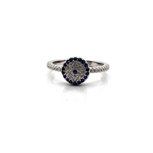 ANILLO PLATA Y CIRCONITAS