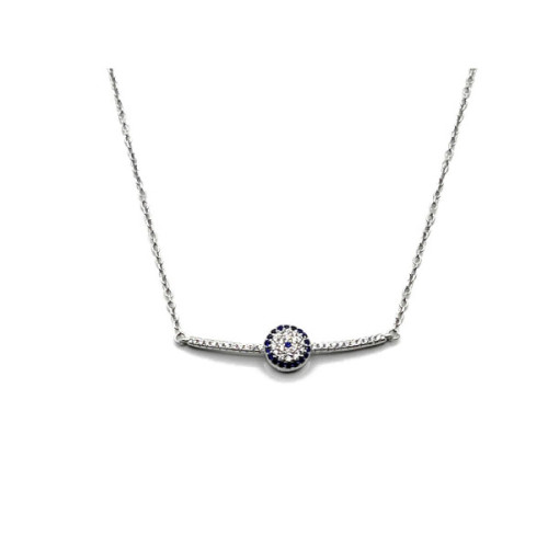 COLLAR PLATA Y CIRCONITAS