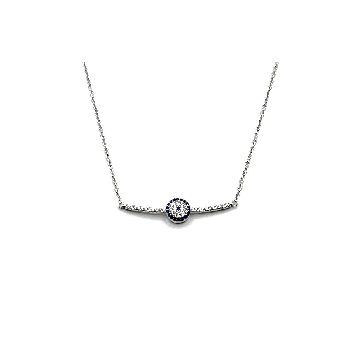 COLLAR PLATA Y CIRCONITAS