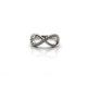 ANILLO INFINITO PLATA Y CIRCONITAS