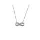COLLAR INFINITO PLATA Y CIRCONITAS