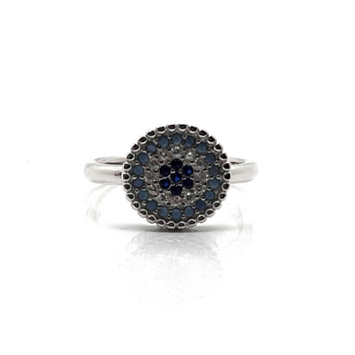 ANILLO PLATA Y CIRCONITAS