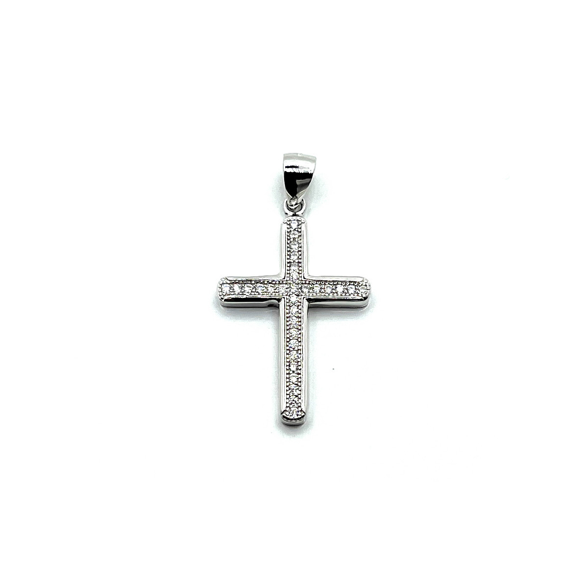 CRUZ PLATA Y CIRCONITAS