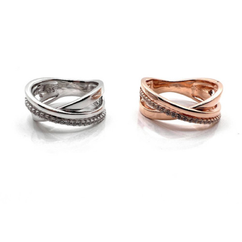 ANILLO PLATA Y CIRCONITAS