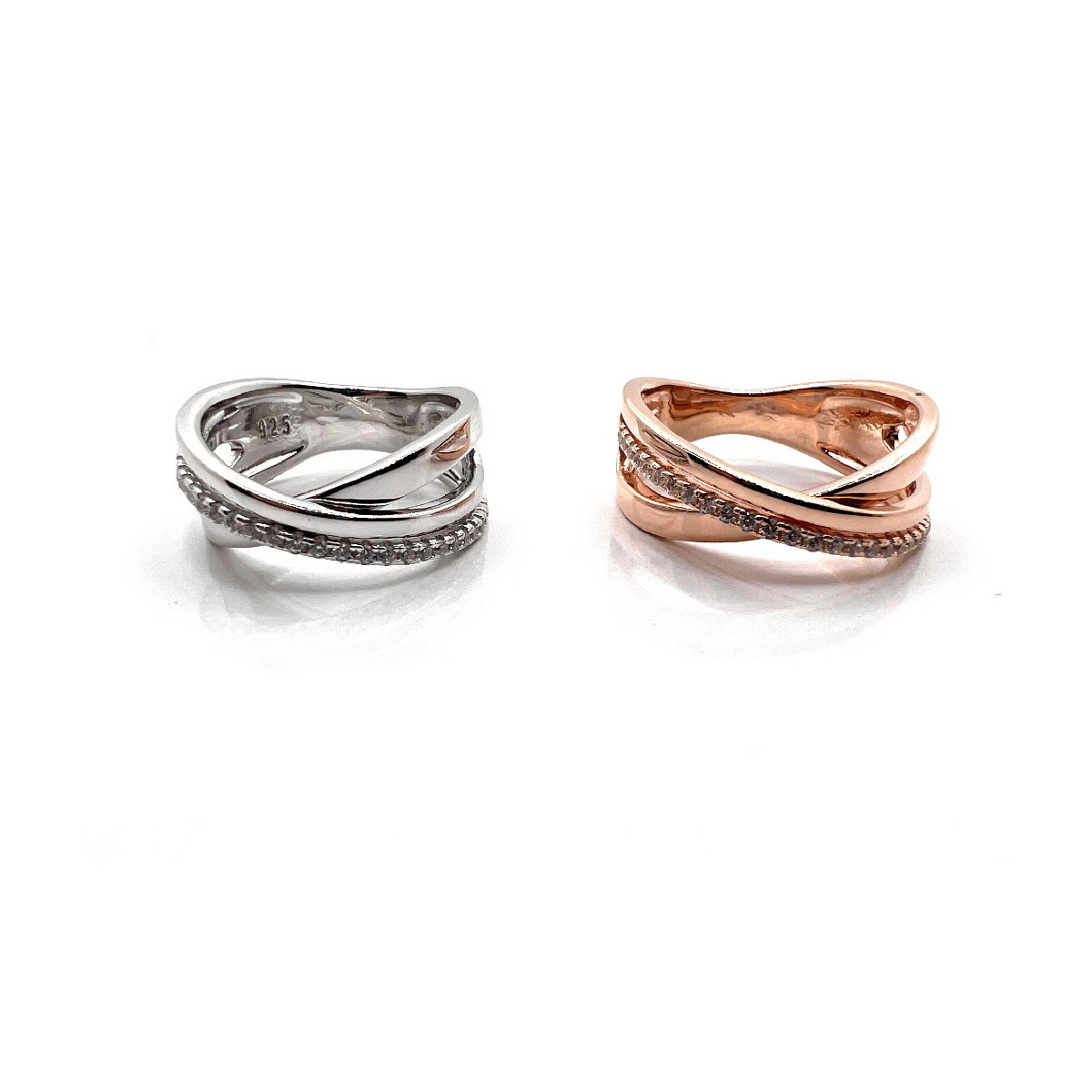 ANILLO PLATA Y CIRCONITAS