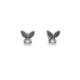 PENDIENTES MARIPOSAS PLATA Y CIRCONITAS