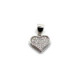COLGANTE CORAZON PLATA Y CIRCONITAS