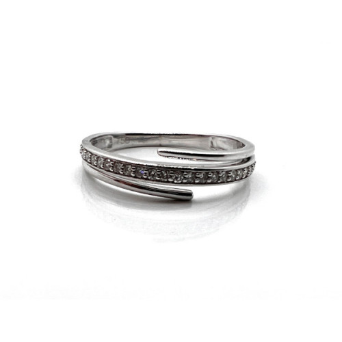 ANILLO O/BLANCO Y BRILLANTES 0.12 QT