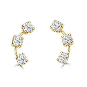 PENDIENTES ORO Y CIRCONITAS